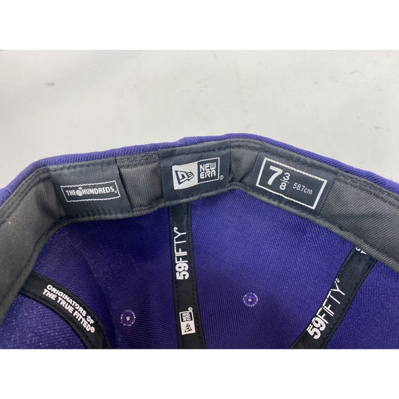 The Hundreds Adam Outline Bomb 59Fifty Snapback Cap 73/4 Purple - Picture 10 of 12
